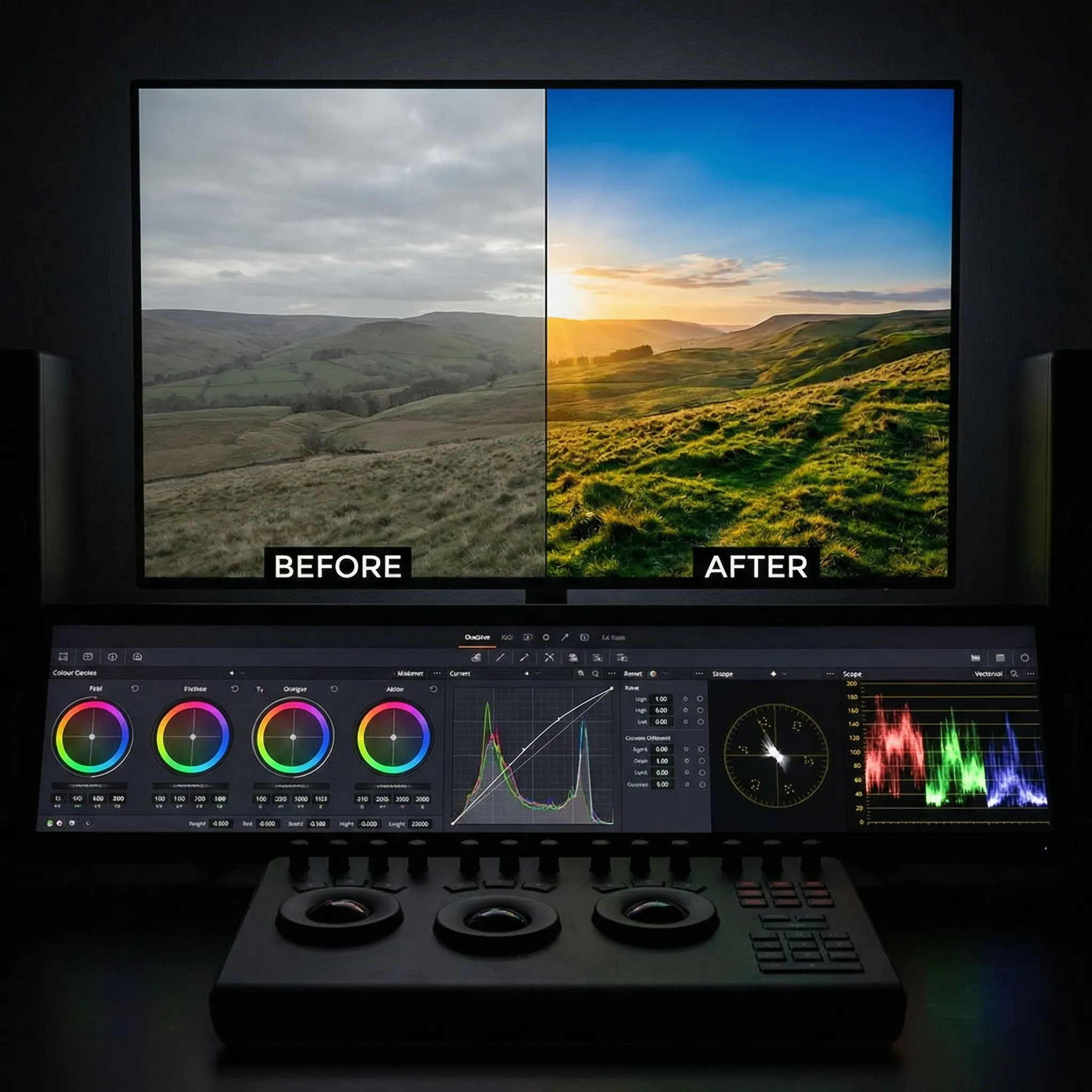 黄色仓库 调色教程 - Color Grading技巧